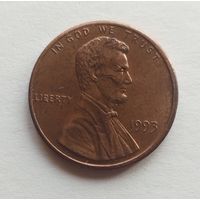 США. 1 цент 1993 г.
