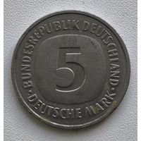 5 марок ФРГ 1982 г D