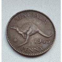 Австралия 1 пенни, 1943 Точка после "PENNY"  2-16-14