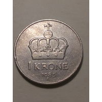 1 крона  Норвегия 1983