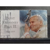 Германия 2005 Папа Иоанн-Павел 2 Михель-1,0 евро гаш.