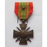 Военный крест медаль 1939, Франция, бронзовая звезда, 1939-1945