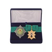 Комплект Знак и звезда ордена Чертополоха - Великобритания в подарочном футляре