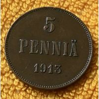 5 pennia 1913 года.