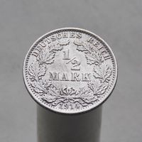 Германия 1/2 марки 1914 A
