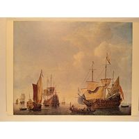 Вельде. Голландские корабли Ост-Индской компании и государственная яхта. Издание Англии