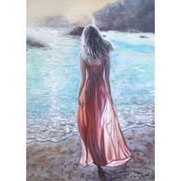 Картина "Девушка и море"