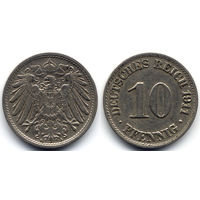 10 пфеннигов 1911 A, Германия, Берлин