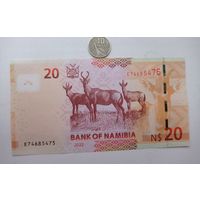 Werty71 Намибия 20 долларов 2022 UNC банкнота