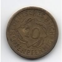 10 рентных пфеннигов 1924 А Германия