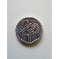 Чехия.20 геллеров 2000 г.
