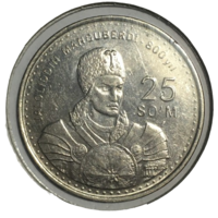 Узбекистан 25 сумов, 1999 - 800 лет со дня рождения Жалолиддина Мангуберды (холдер)