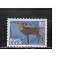 СССР-1970, (Заг. 3839)  **  , Фауна, Заповедник, Олень