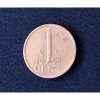 Нидерланды 1 цент 1958