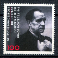 Германия - 1991г. - Юлиус Лебер, немецкий политик - полная серия, MNH [Mi 1574] - 1 марка