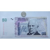 Werty71 Аргентина 50 песо 2003 - 2015 год (2014 год) UNC банкнота