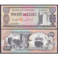Гайана 20 долларов 1989 UNC P 27