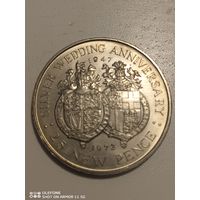 25 new pence Gibraltar 1972