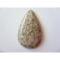 Кабошон из натурального камня пегматит графический 32х52мм