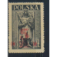 Польша 2-я Респ 1947 Могильная плита Генриха IV в соборе Св. Креста во Вроцлаве  Надп #454**