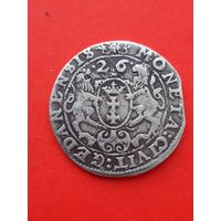 Орт (18 грошей) 1626 года "Гданьск" (Польша, Сигизмунд III Ваза). С 1 рубля!