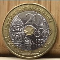 Франция 20 франков 1994 Международный олимпийский комитет