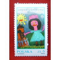 Польша. Детский рисунок ( 1 марка ) 1983 года.