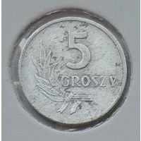 Польша 5 грошей 1959 г. В холдере