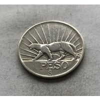 Уругвай 1 песо 1942 - серебро