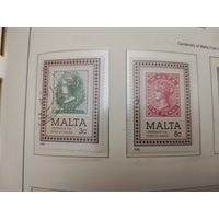 Мальта  1985г 100-летие почтового отделения Мальты. (Mi. 719- 720)