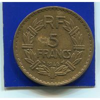 Франция 5 франков 1946 С , Колониальный выпуск