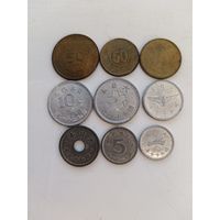 Монеты старой Японии 30-40-е года.