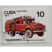 Куба.1977.  пожарный автомобиль