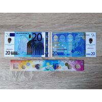 Сувенирные банкноты 20 евро 10шт.
