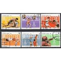 Марки Куба 1979. Олимпийские игры в Москве  серия из 6 марок