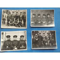 4 групповых фото солдат. 1953-1954 гг . 8х11 см. Цена за все