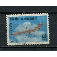 Турция - 1967 - Авиация 130К - [Mi.2048] - 1 марка. Гашеная.  (LOT Db12)