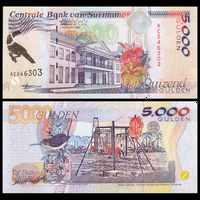 [КОПИЯ] Суринам 5000 гульденов 1999 (водяной знак)