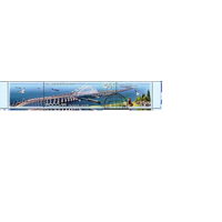 РОССИЯ 2018 г2403 Архитектурные сооружения Мосты Крымский мост гашеная Птицы Кот 02