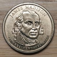 США 1 Доллар 2007. 4-й Президент - Джеймс Мэдисон (P)