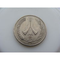 Алжир. 1 динар 1987 год  КМ#117  "25 лет Независимости"