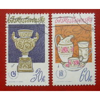 Чехословакия. Фарфор. ( 2 марки ) 1977 года. 6-8.