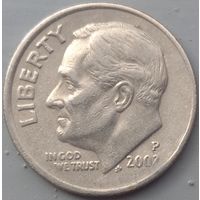 США 10 центов (дайм) 2002 P . Возможен обмен