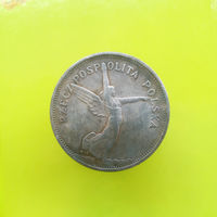 КОПИЯ монеты Ника 5 злотых 1930 Польша
