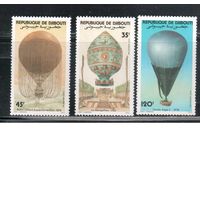 Джибути-1983 (Мих.358-360) **  , Воздушные шары (полная серия)
