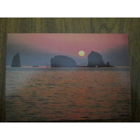 Почтовая карточка.1987г.Ю.Муравин.Рассвет в океане.