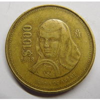 Мексика 1000 песо 1988 г