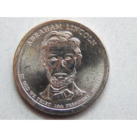 США 1 доллар 2010г.Авраам Линкольн (16-ый президент).
