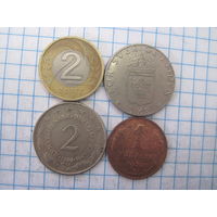 Четыре монеты/31 с рубля!