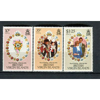 Британские Виргинские острова - 1981 - Свадьба принца Чарльза и Дианы Спенсер - [Mi. 408-410] - полная серия - 3 марки. MNH.  (LOT Ei45)-T10P47